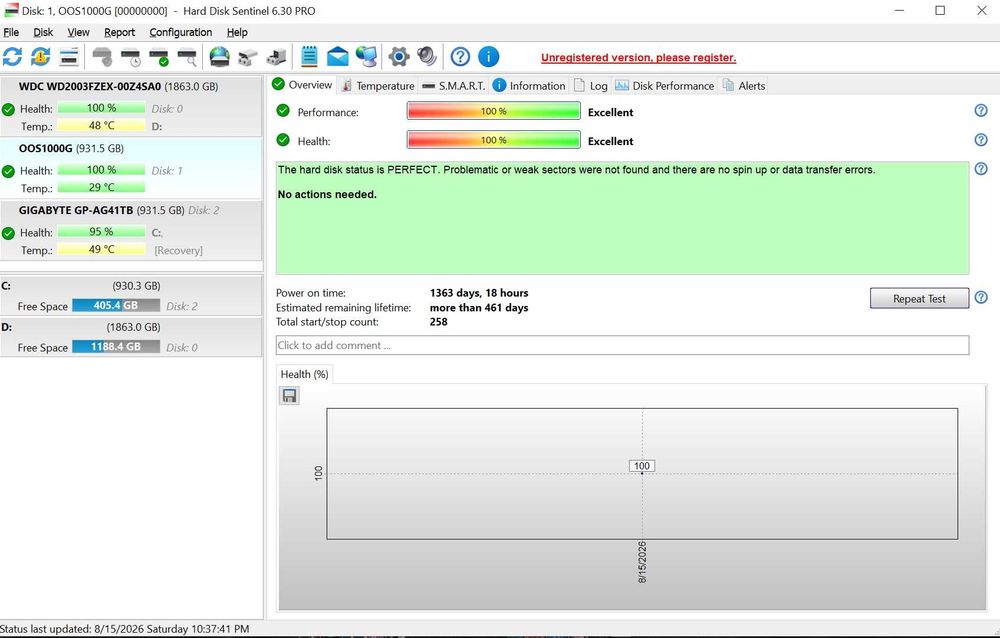 Harddisk/HDD 1TB 3.5"