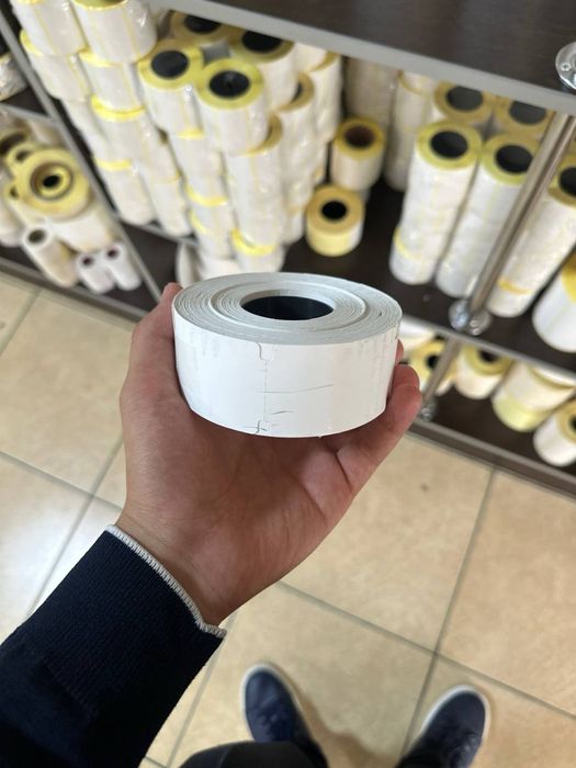 стикеры, ценник, чековый ленты,