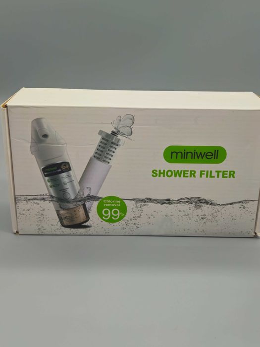 Филтър за душ Miniwell -двустепенна филтрация и сменяем памучен филтър