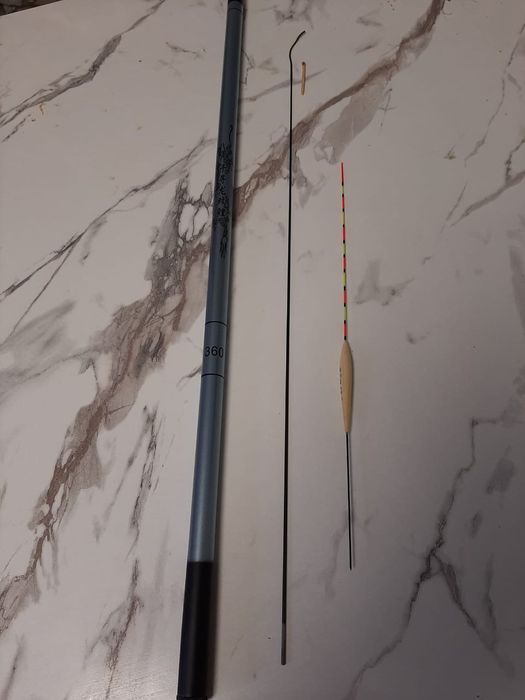 Матовая удочка. Тонкая лёгкая 3.60м. Новая.