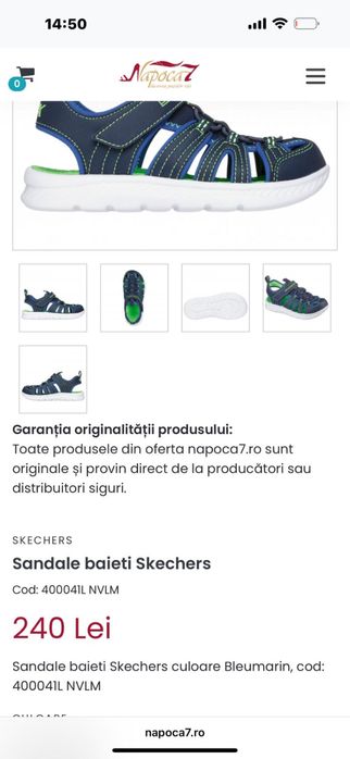 Sandale pentru copii , Skechers numarul 25