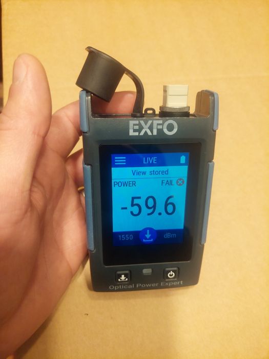 Exfo PX1 Power metru powermeter - testare
semnal fibra optica