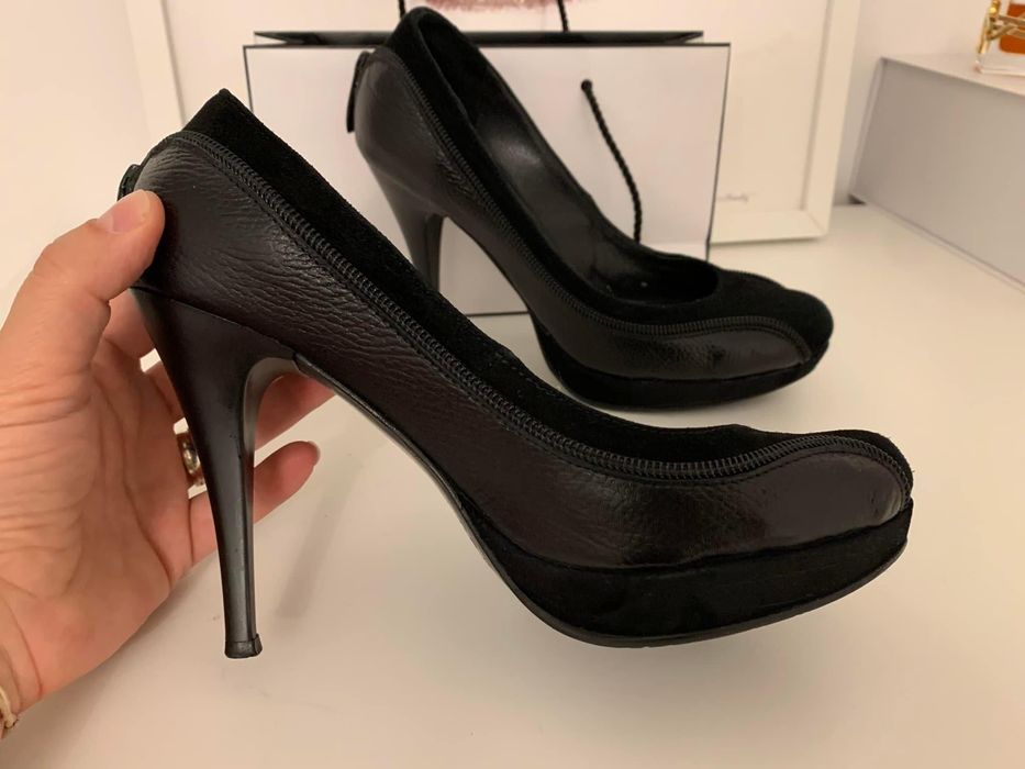 Pantofi piele naturala, cu toc eleganti / office / cocktail