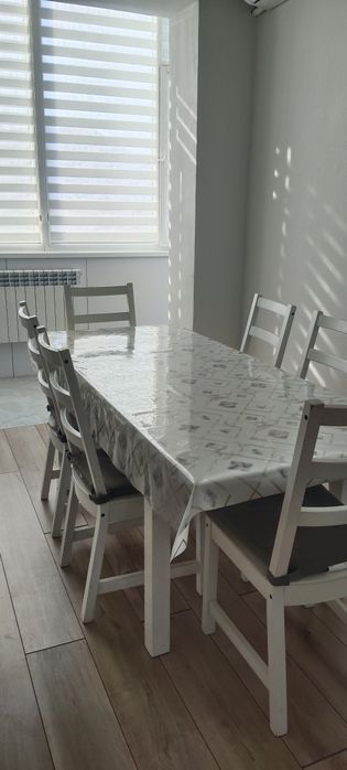 Стол и стулья от Икеа для кухни