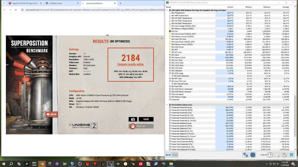 Placa video Sapphire PULSE RX Vega 56 - Stare foarte buna