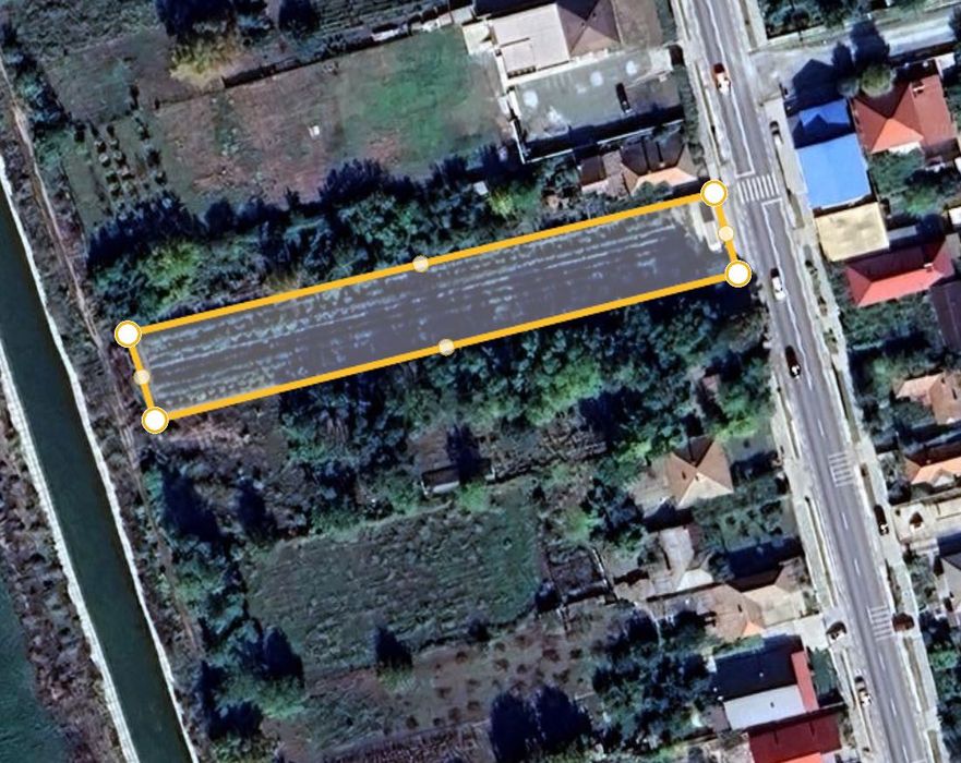 Teren intravilan 1726 mp – livadă pe rod – Poarta Albă, Constanța - 30 EUR/m2
