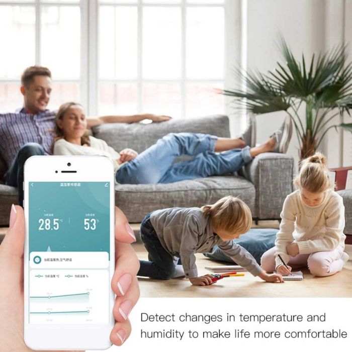 Wi-Fi smart сензор за влажност и температура, от -20 до +60С, 20214250