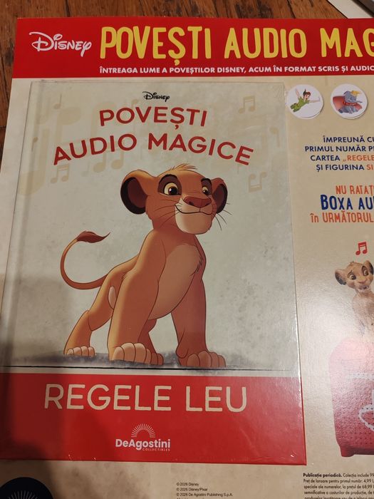 Povesti audio magice Regele leu Simba figurina Disney nou sigilat