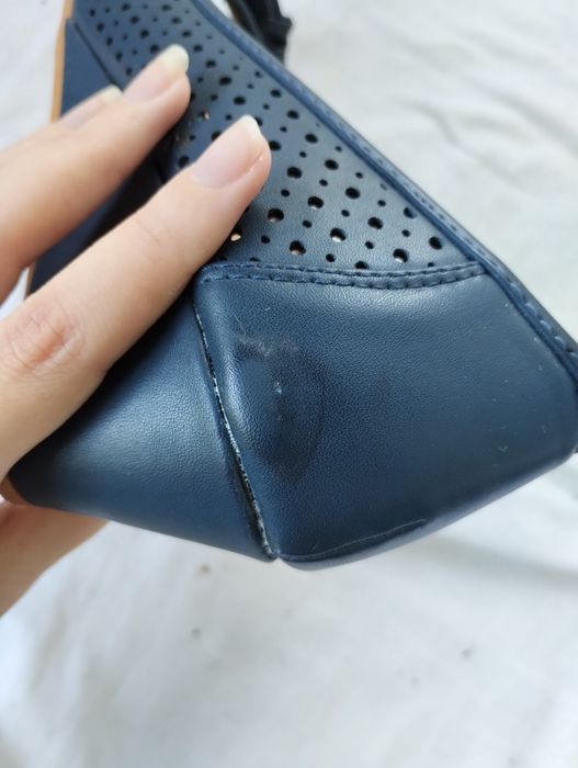 Pantofi bleumarin mărimea 38 Polly Kane cu talpă ortopedică
