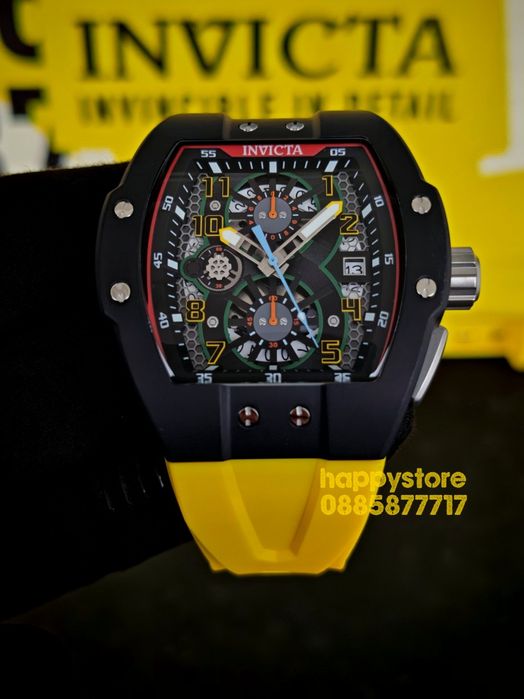 INVICTA Strada Yellow 47 mm, Инвикта нов ръчен часовник