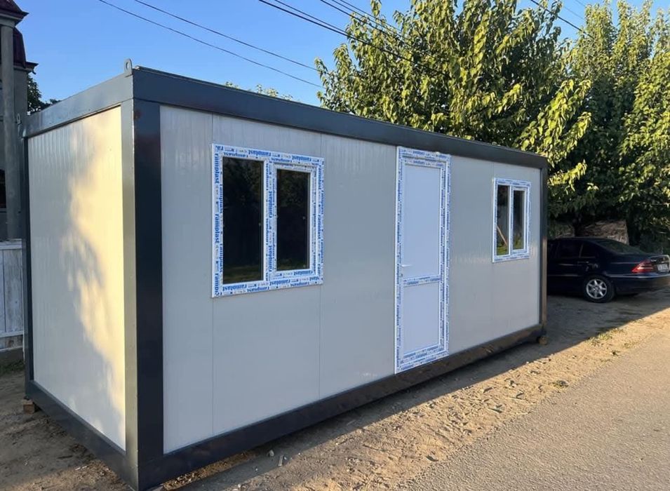 Vand container modular tip birou 2.4m x 6m Brasov • OLX.ro