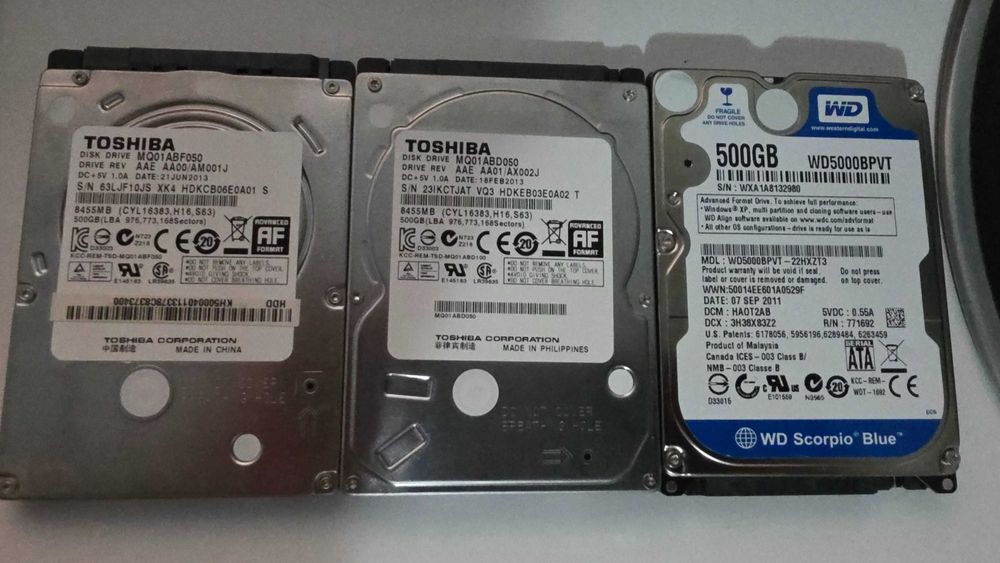 Hard disk Laptop 500Gb