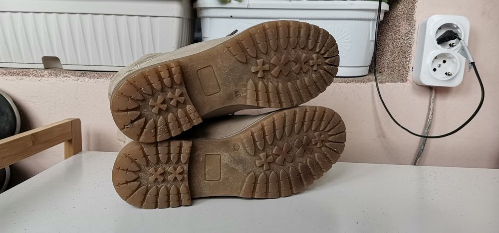 Ботуши Tamaris 39 Естествена кожа и велур