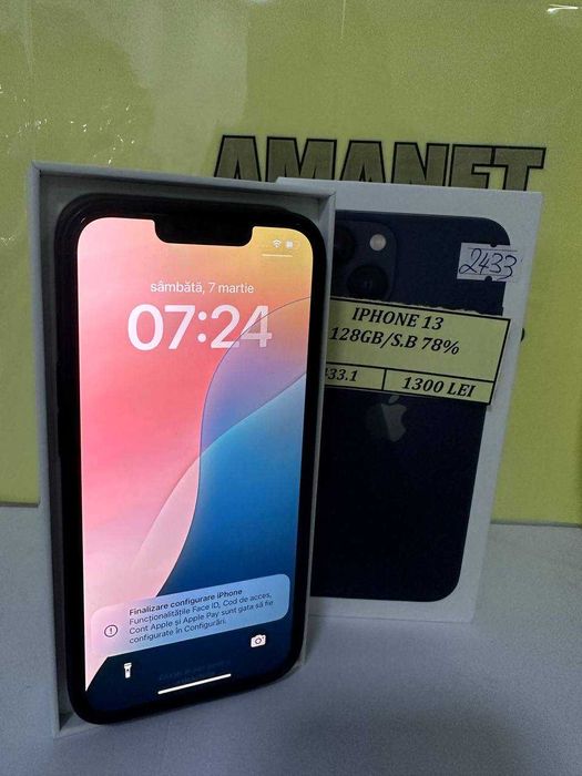 Iphone 13 128gb 78% bat, cutie (ctg)
