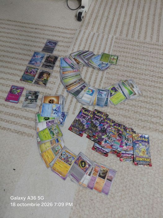 Set cartoane originale Pokemon  225 buc - negociabil