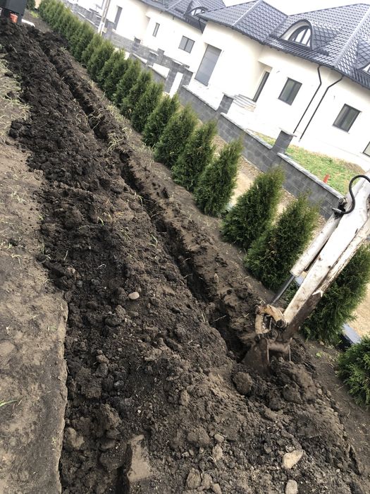 Servicii   ,execut lucrari cu miniexcavator