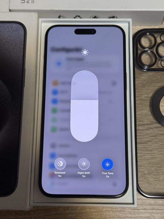 iPhone 15 Pro Max 256GB Blue Titanium Impecabil Cutie și Accesorii