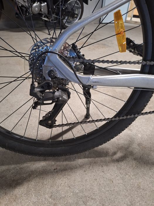 Vand bicicleta 27 inch Argintiu Metalizat