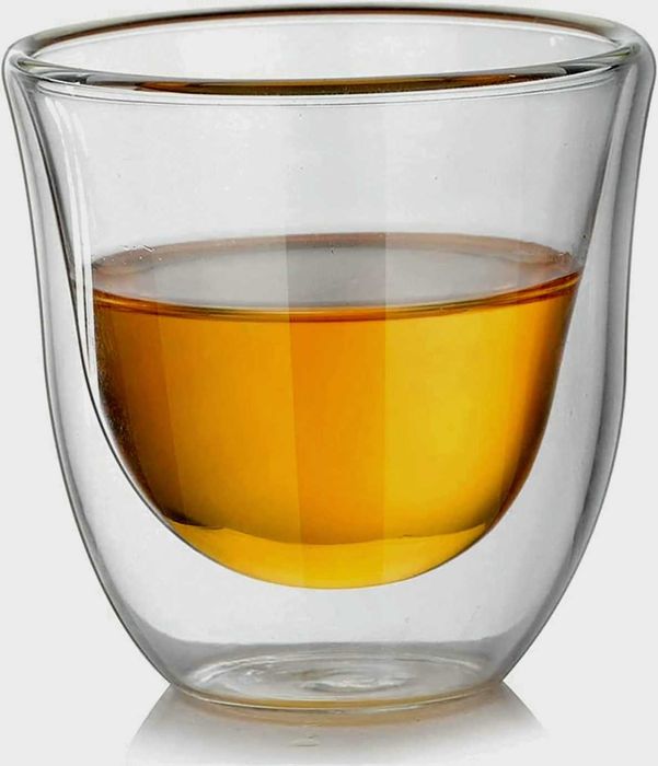 Термоустойчиви чаши с двойно дъно за кафе, чай, капучино 150 мл