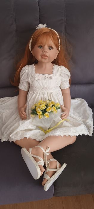 Păpușă de colecție rară „Cecilie” de Monika Levenig – Ediție Limitată, Certificat Autenticitate