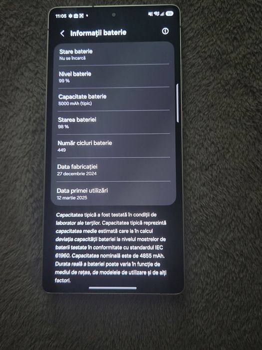 Samsung Galaxy S25 Ultra 512GB | Titanium Black | Baterie 98% | Îngrijit