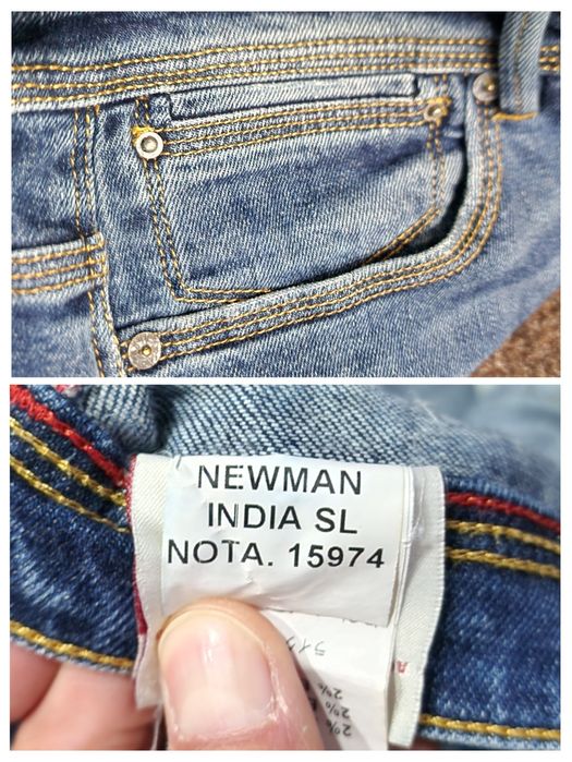 Blugi premium Jaggy, Slim Fit, Cusătură triplă, Bărbați - W33 L34