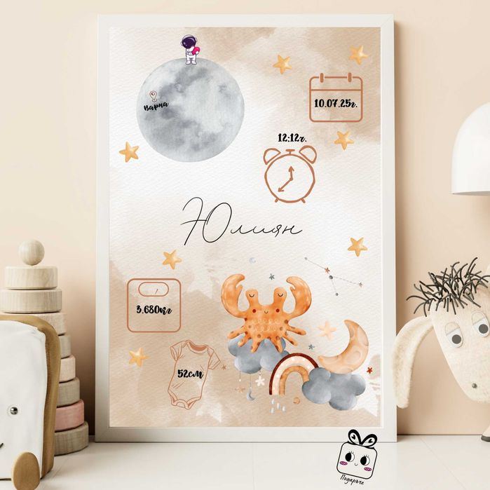 Персонализирани бебешки визитки