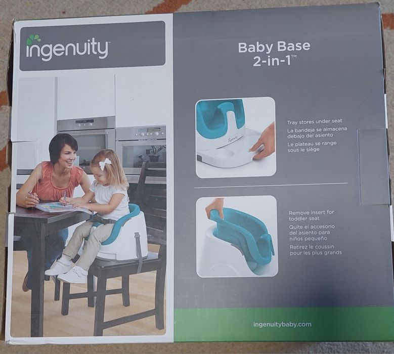 Ingenuity - Scaun masa 2 in 1 Ultramarine Green
