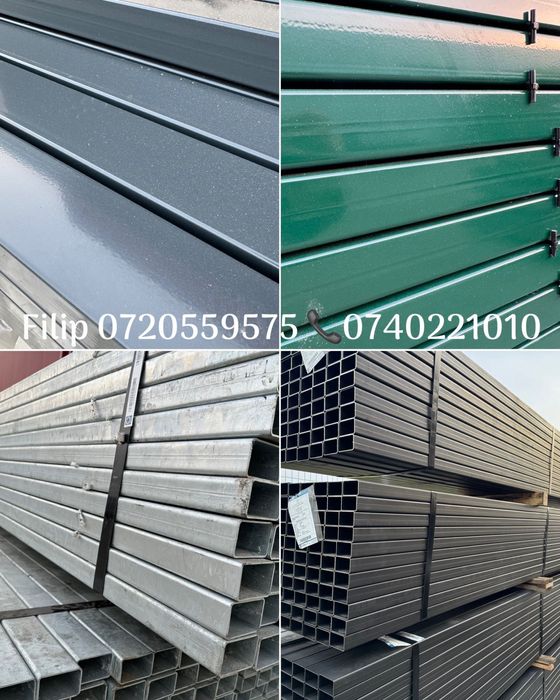 Panou bordurat gri antracit - verde plastifiat 4.2mm - stoc- livrare -