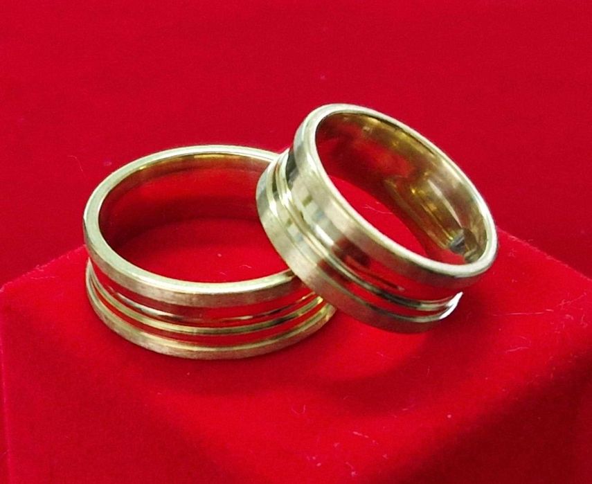 GR93,verighete placate aur 14k, late, deosebite, marimi diverse