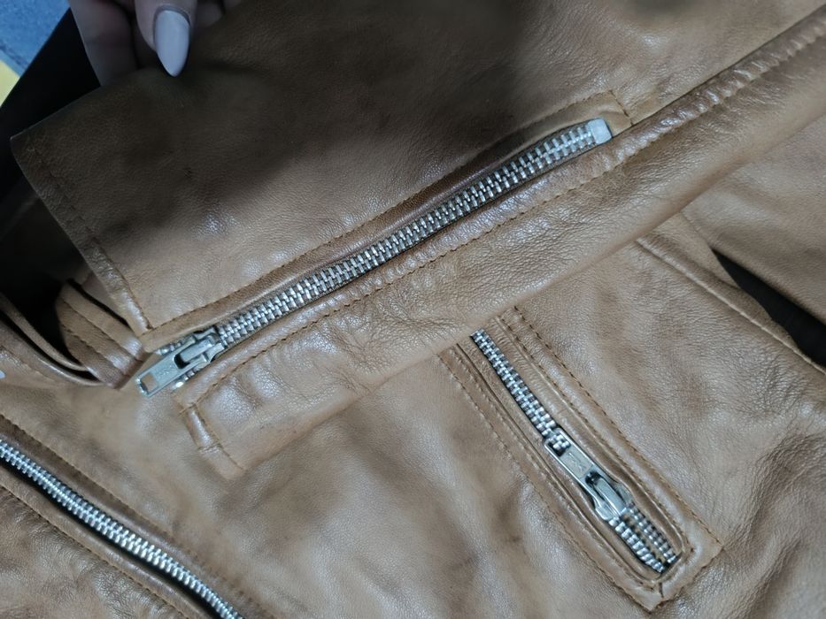 Мъжко кожено яке - агнешка кожа