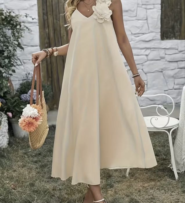 Рокля  с цветенца