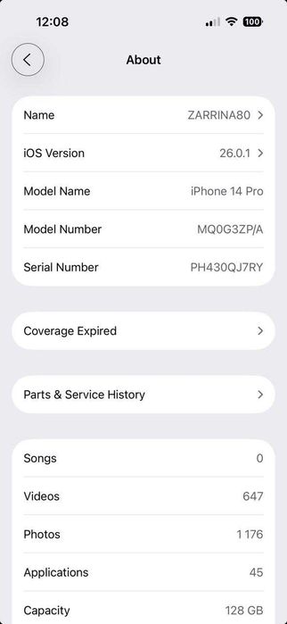 iPhone 14 Pro, Deep Purple