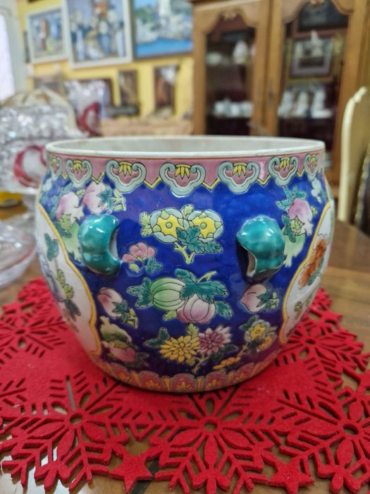 Уникална антикварна китайска порцеланова купа- PERANAKAN