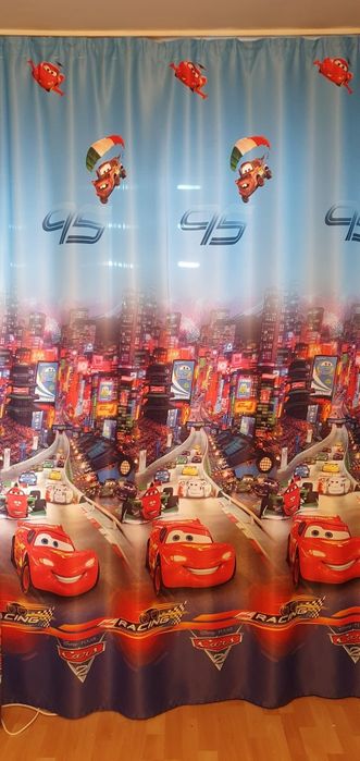 Шторы в детскую "Тачки 2"