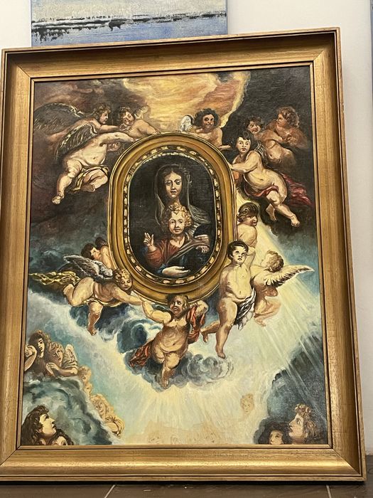 Tablou  ulei pe pinza  scena  biblica 370€