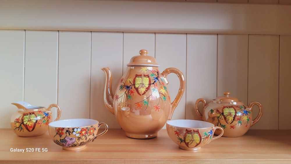 Декоративен винтидж лот фин китайски костен порцела