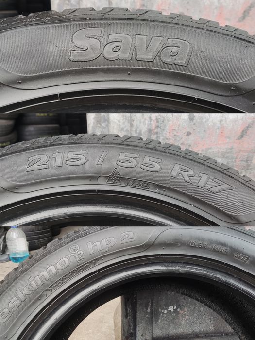 2бр. зимни гуми 215/55/17 Sava Eskimo HP
dot22
7.3mm
Добро състояние н