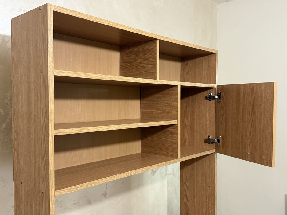 Birou cu biblioteca lemn STEJAR MDF