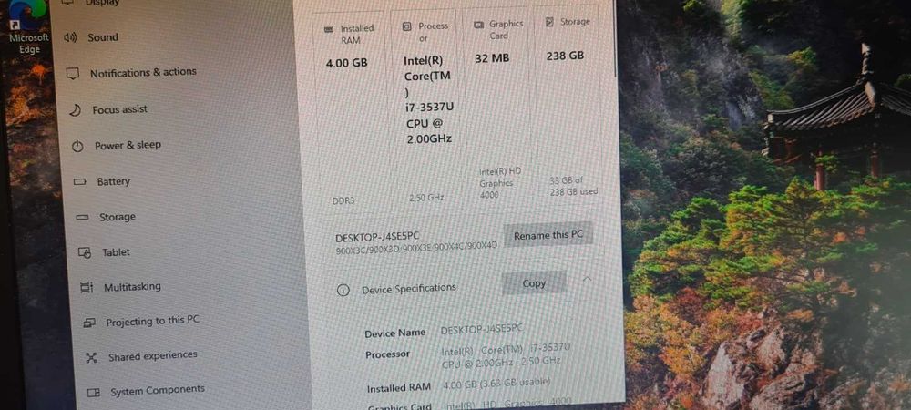 Dezmembrez laptop Samsung 900X,placa baza functionala cu I7-3537U