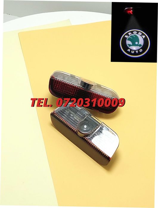 Proiectoare Logo Skoda Superb Portiera  Led Laser emblema sigla H