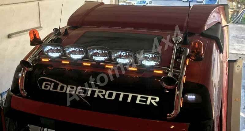Bullbar, bara inox, suport proiectoare plafon Volvo FH 2013+