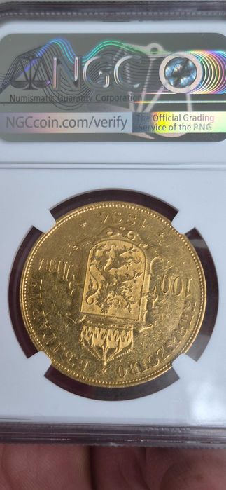 100 лв 1894г.  AU Рядка!!!