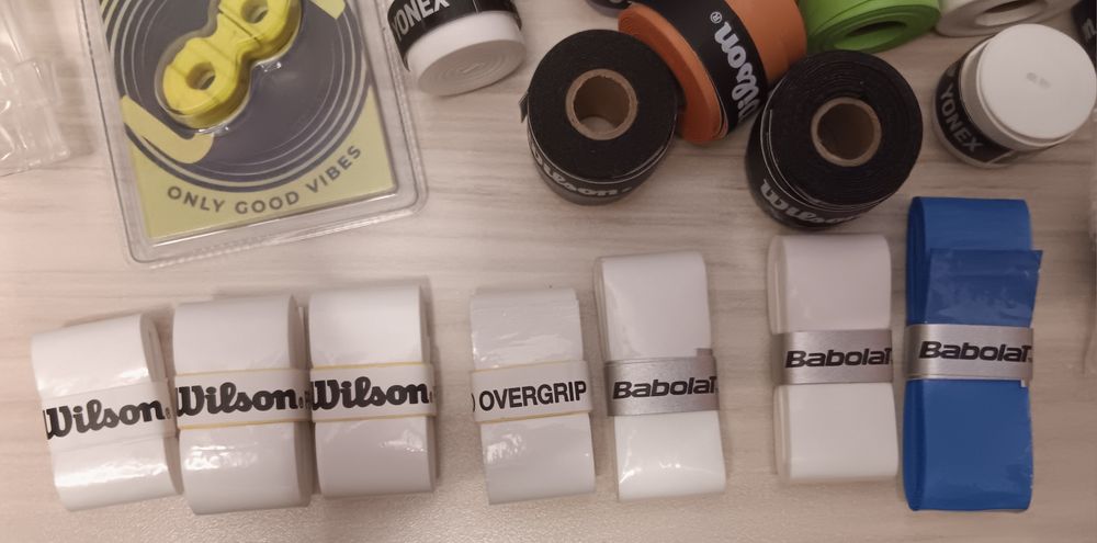 Wilson, YONEX, Head, pro's pro, накитник,грипове,антивибратори,корда
