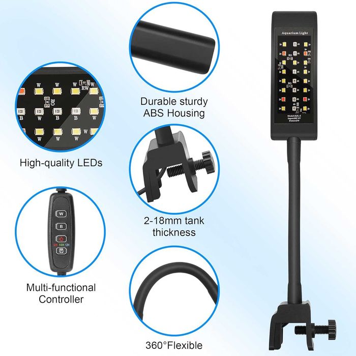 РАЗПРОДАЖБА! LED лампа за аквариум