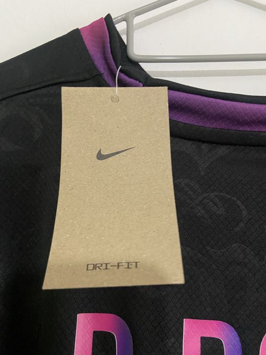 Tricou PSG Paris Noir cu UCL Badge