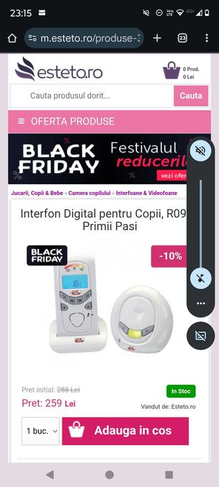 Interfon bebe primii pași