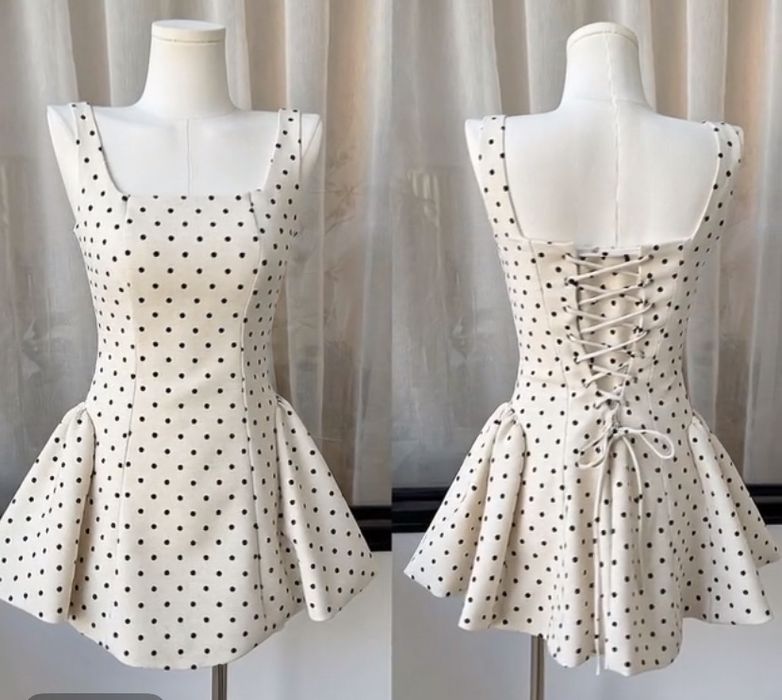 Платье в горошек хс-с