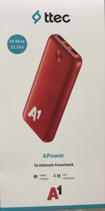 Външна батерия Ttec A1 10 000 mAh (нова)