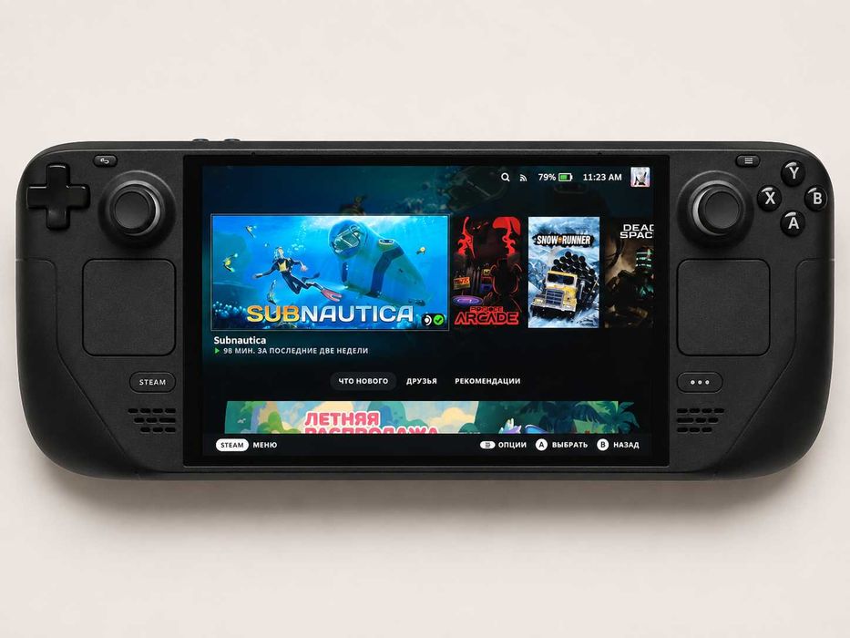Steam Deck OLED 512GB с оригинален калъф и зарядно устройство